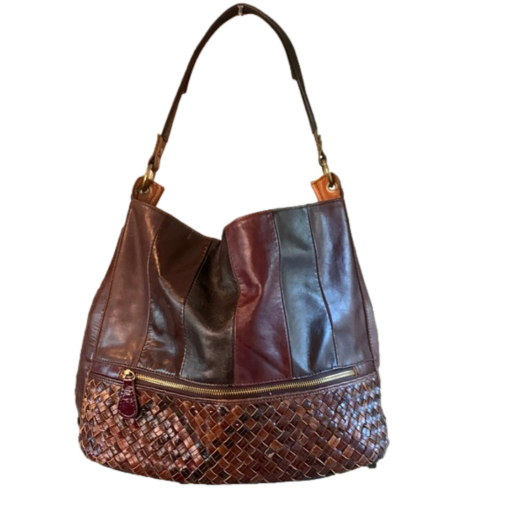 Ameri Leather vintage multi colored leather purse